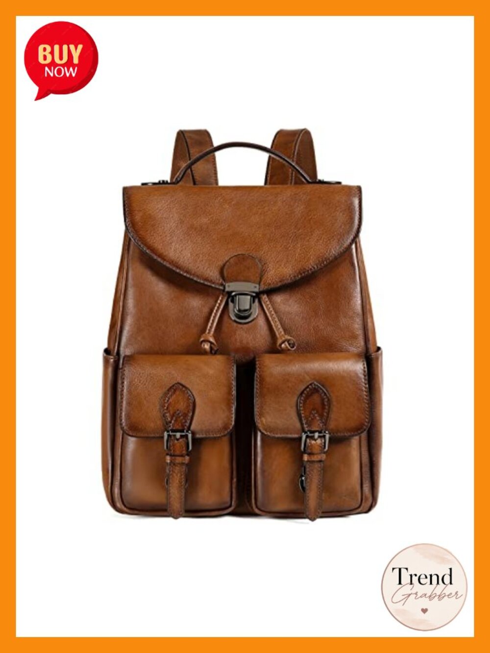 Vintage Women's Genuine Leather Backpack Purse Fashion Rucksack Retro Daypack